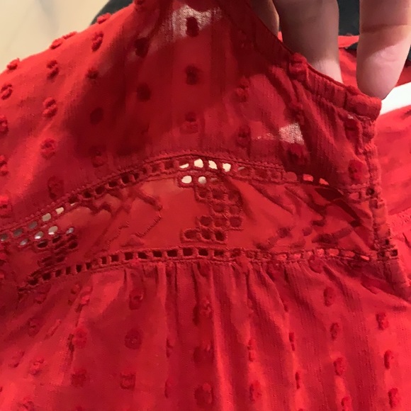 Banana Republic women’s long sleeve red blouse - Picture 4 of 5